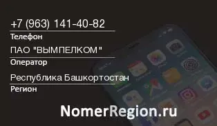 Кто звонил с 9631414082 - регион и оператор